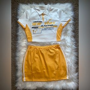 Race Car 2pc Skirt Set